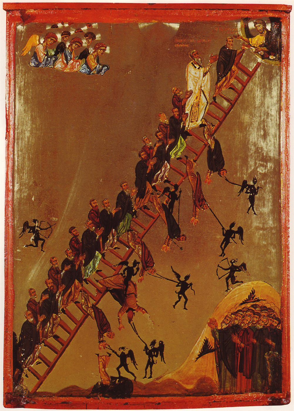 The Ladder of Divine Ascent, twelfth-century icon, Saint Catherine’s Monastery, Sinai.