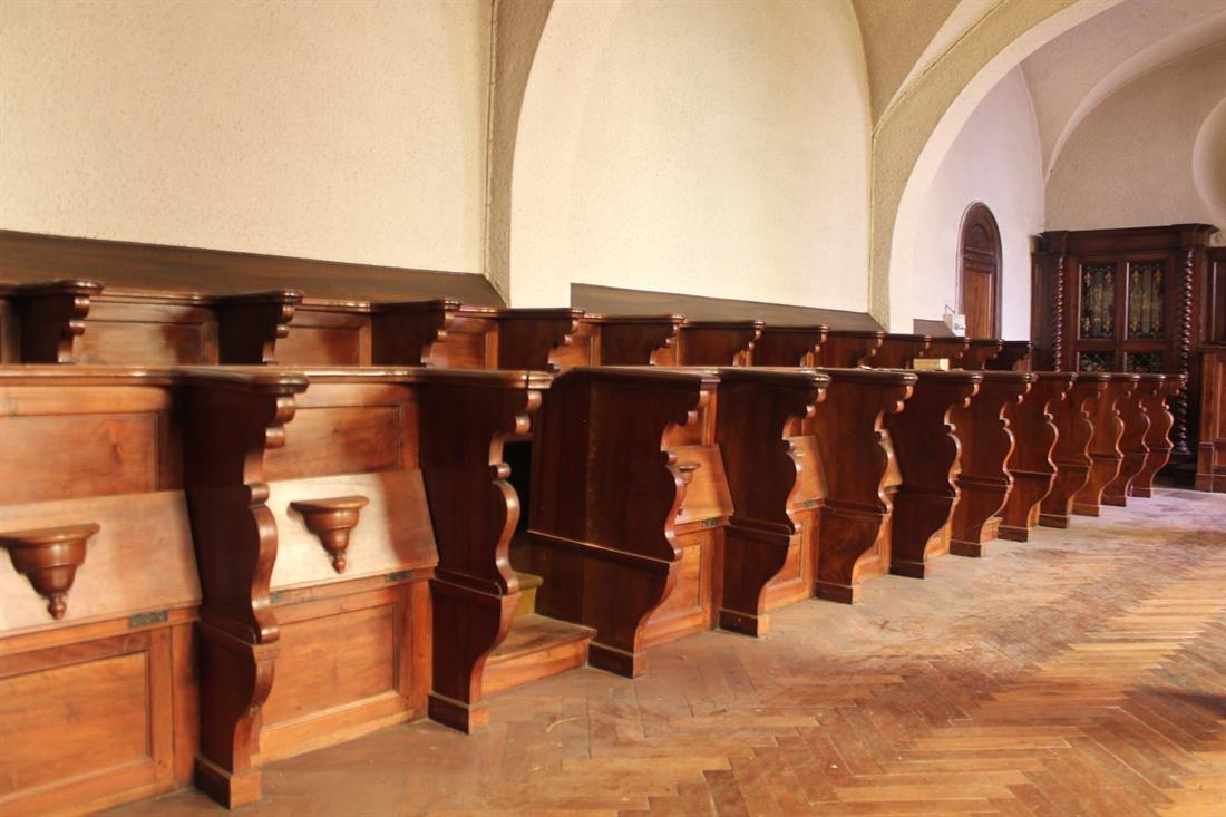 The choir stalls