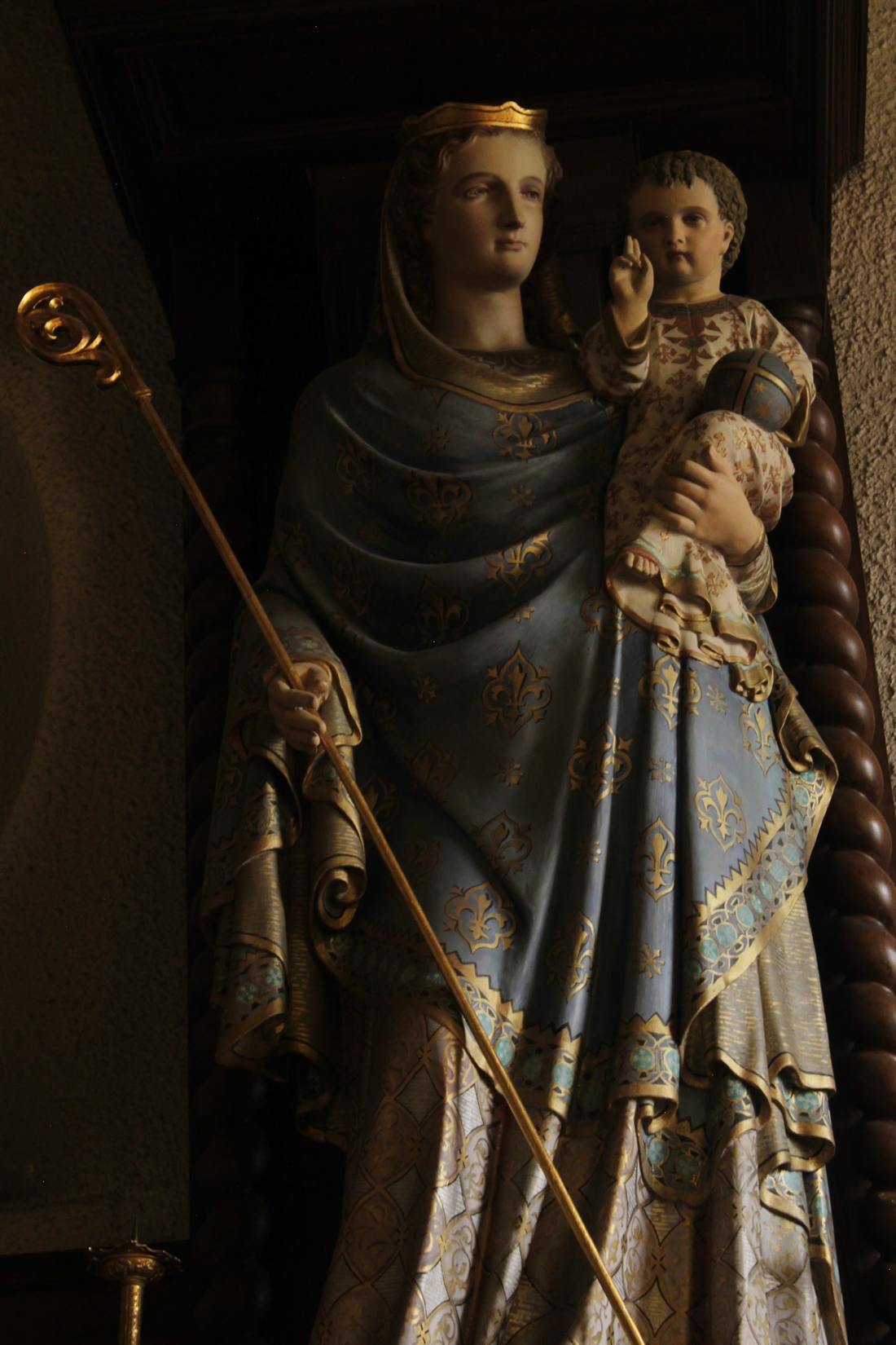 Polychrome Virgin and Child